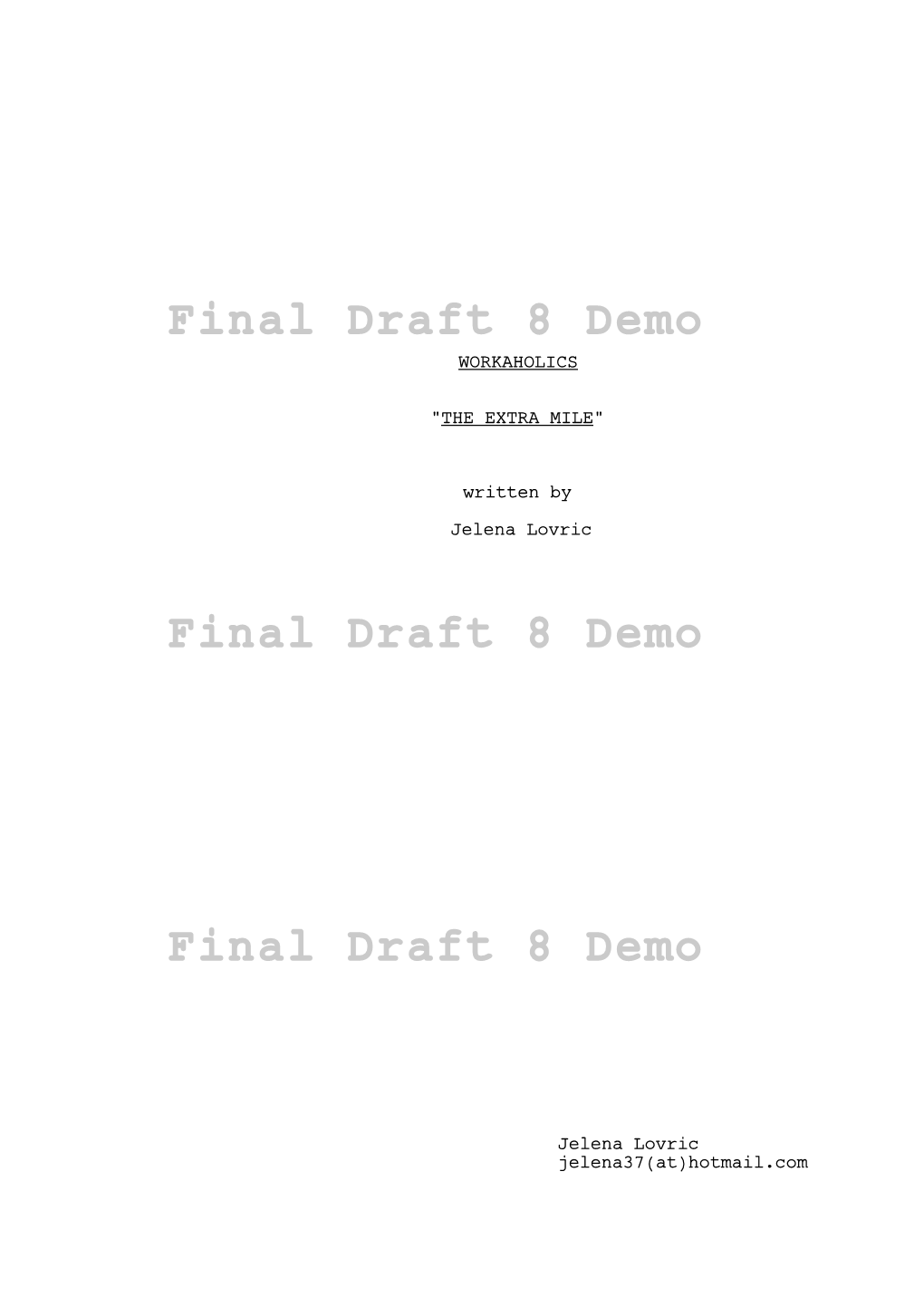 Workaholics Script