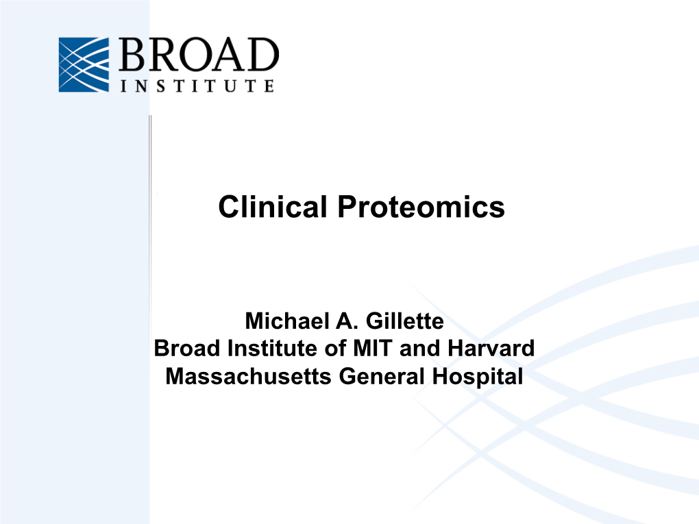 Clinical Proteomics