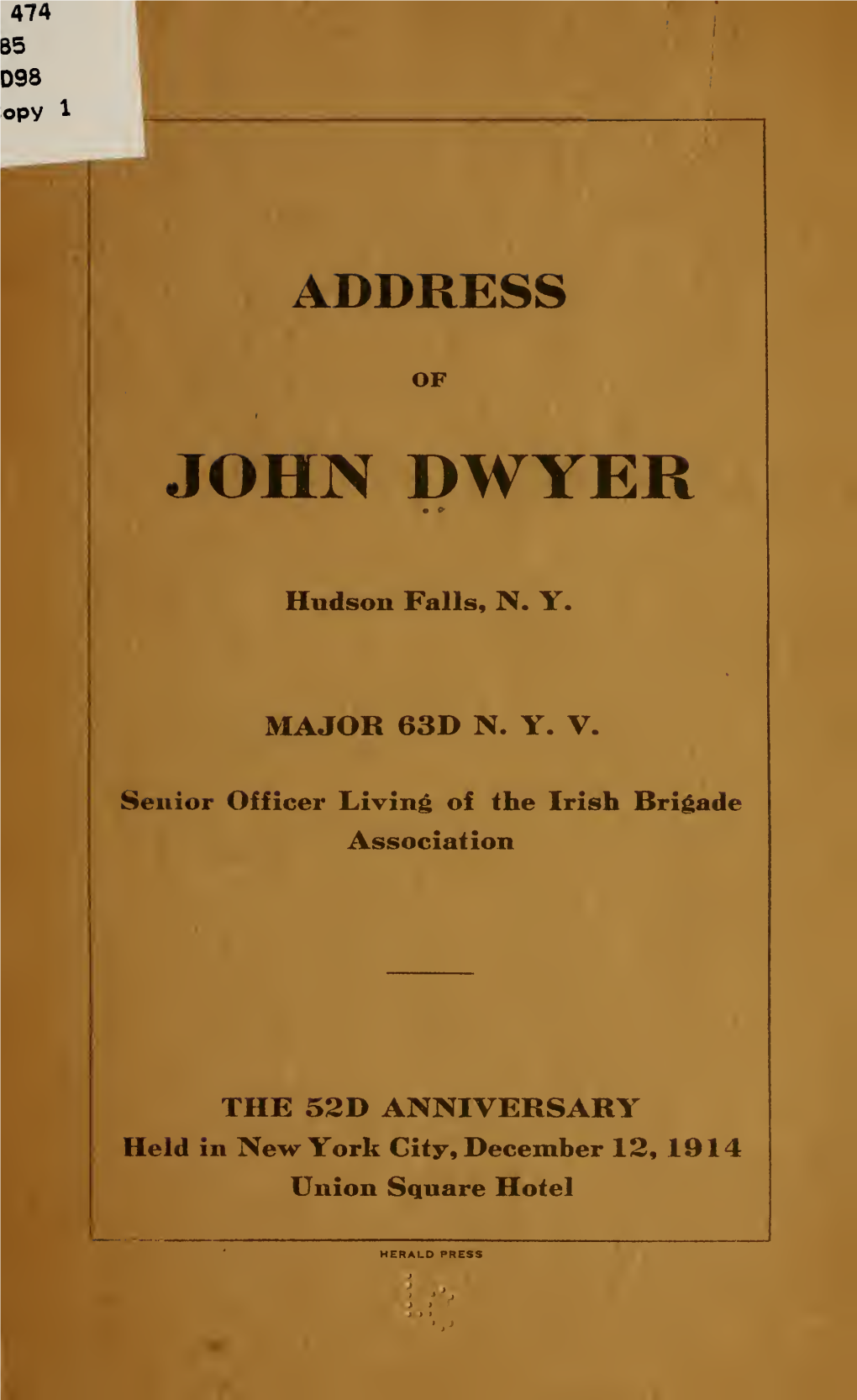John Dwyer: Irish Brigade