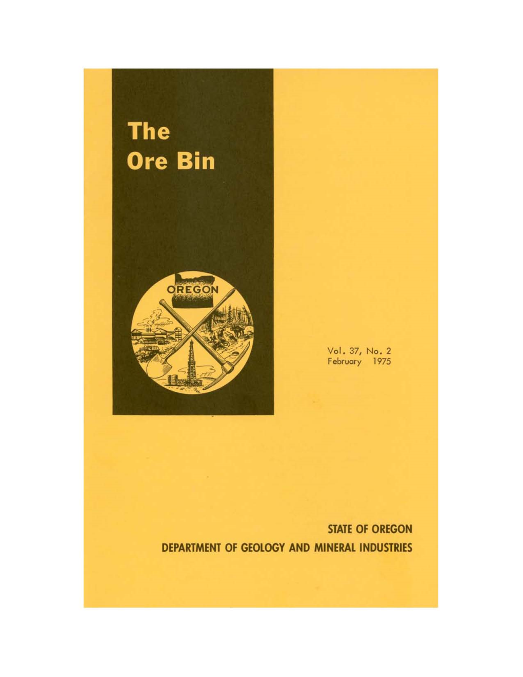 Ore Bin / Oregon Geology Magazine / Journal