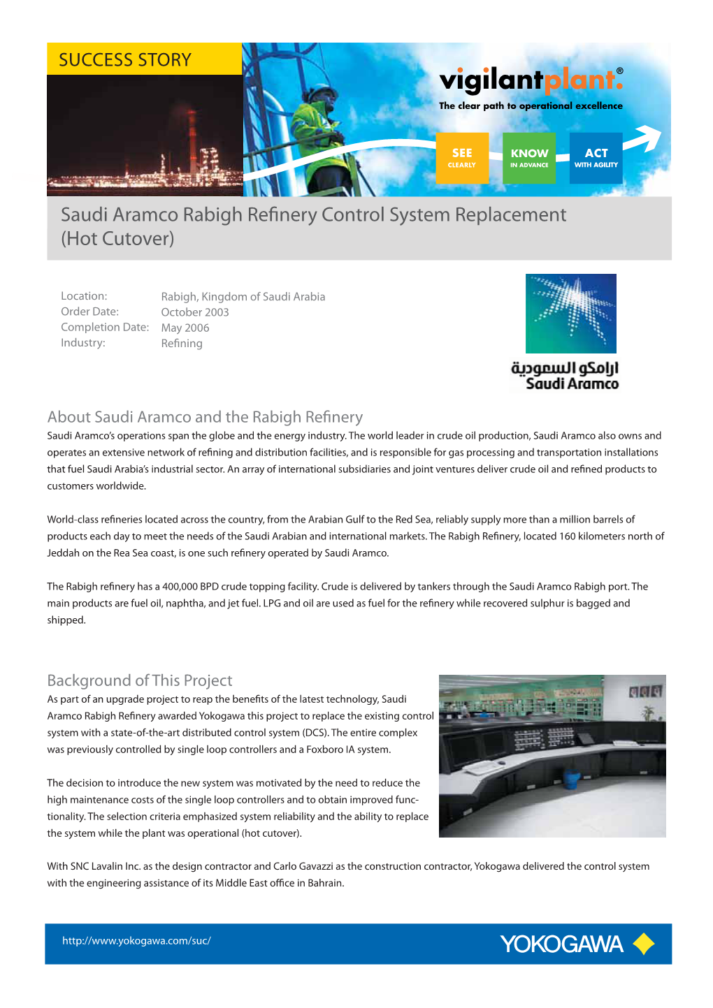 Saudi Aramco Rabigh Refinery Control System