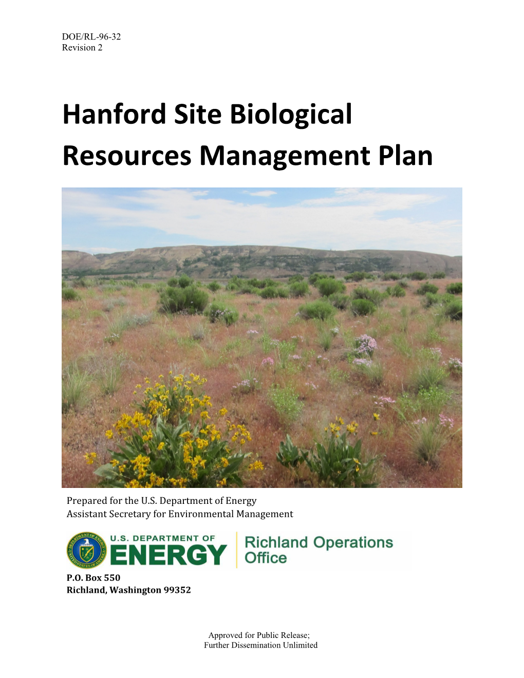 Hanford Site Biological Resources Management Plan