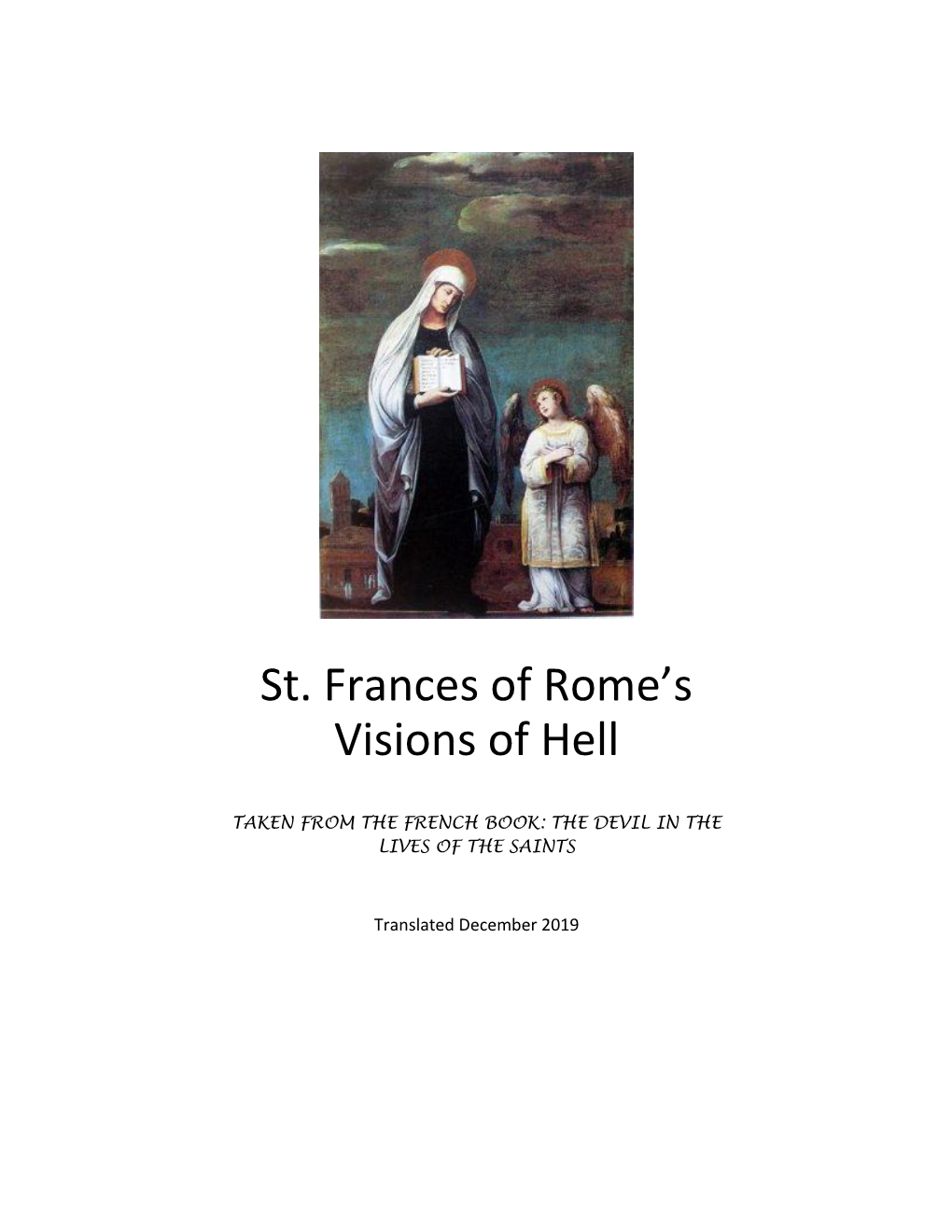St. Frances of Rome's Visions of Hell