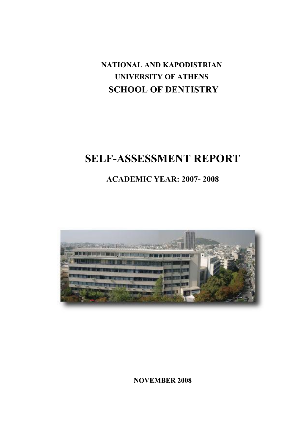 Self –Assessment Of