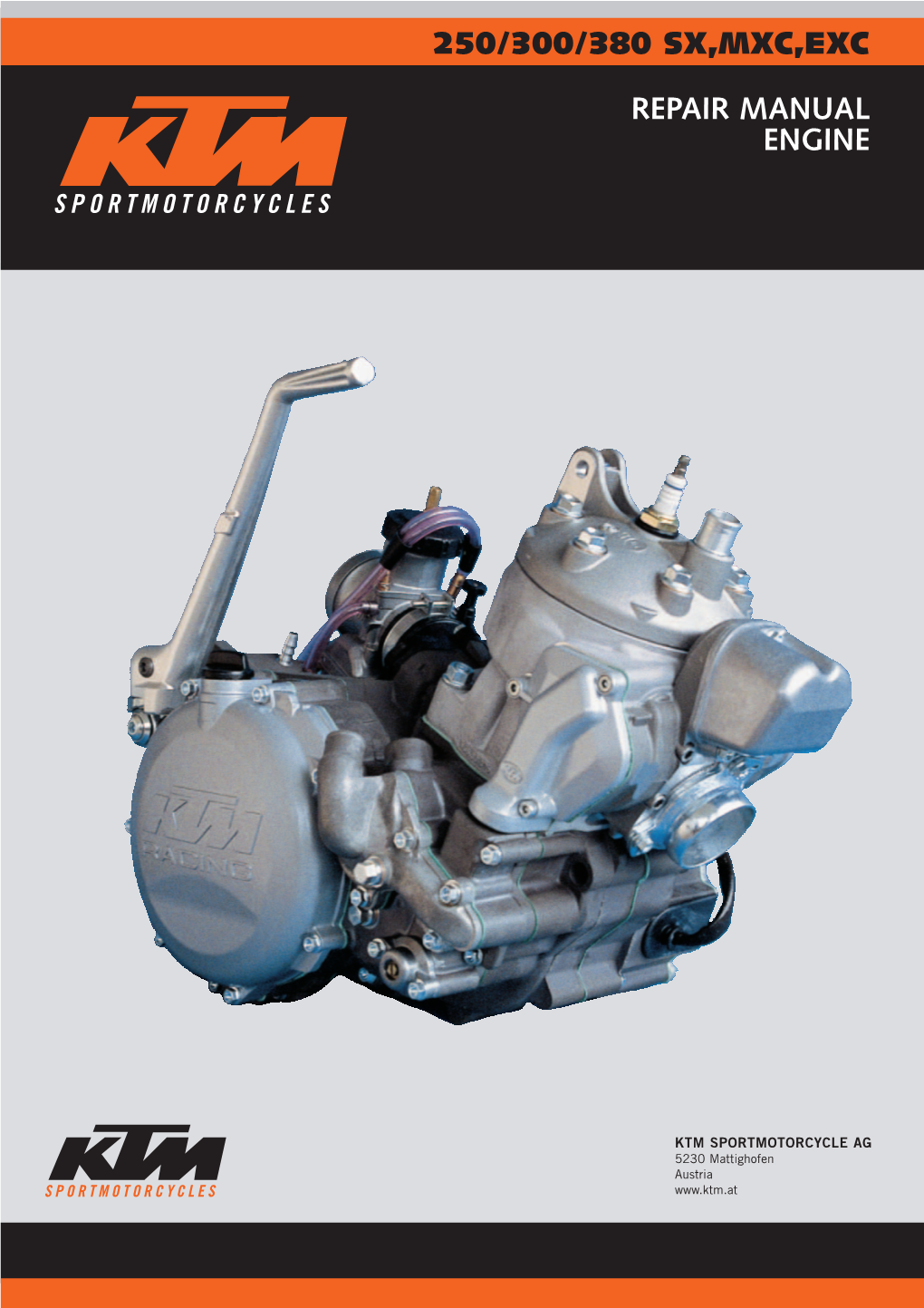 250/300/380 Sx,Mxc,Exc Repair Manual Engine