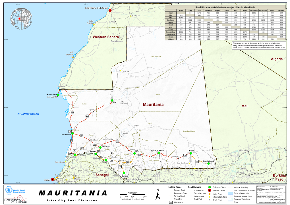 Mauritania 20°0'0