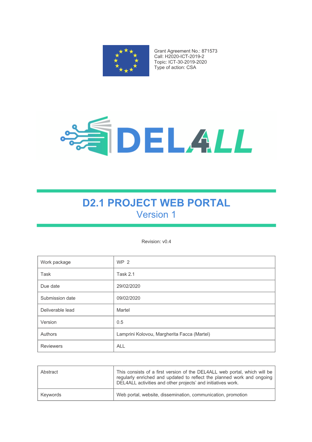 PROJECT WEB PORTAL Version 1