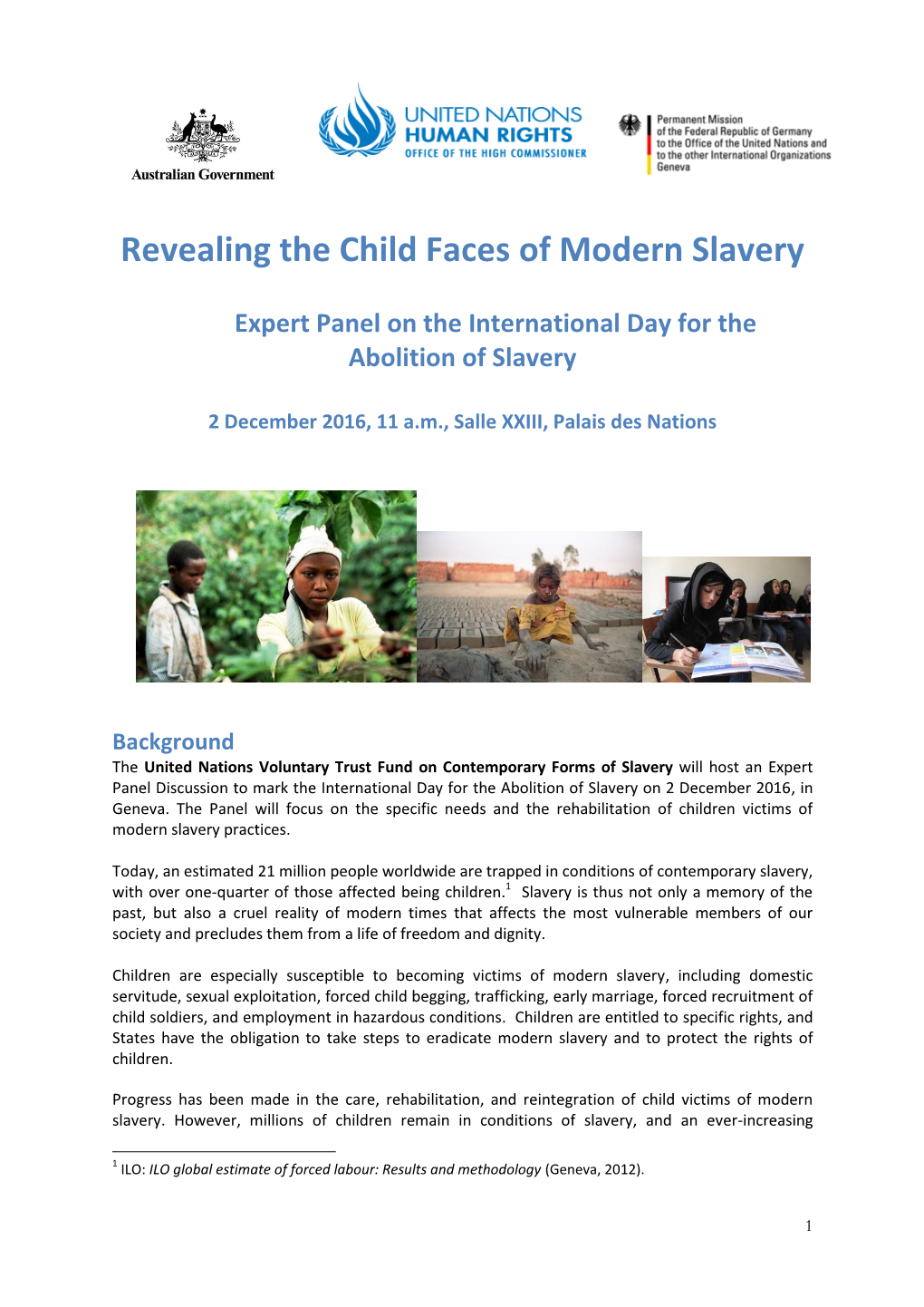 Revealing the Child Faces of Modern Slavery