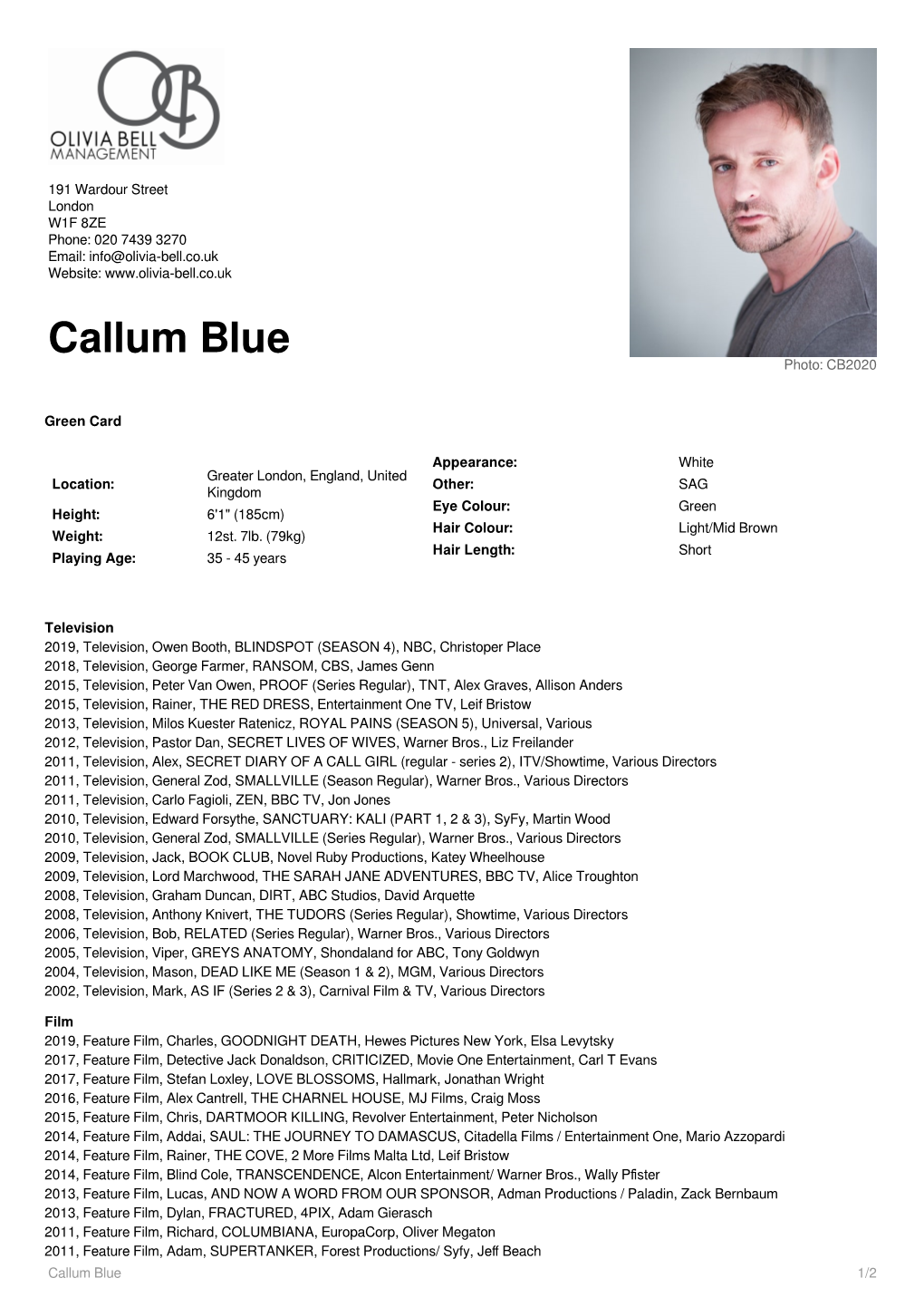 Callum Blue Photo: CB2020