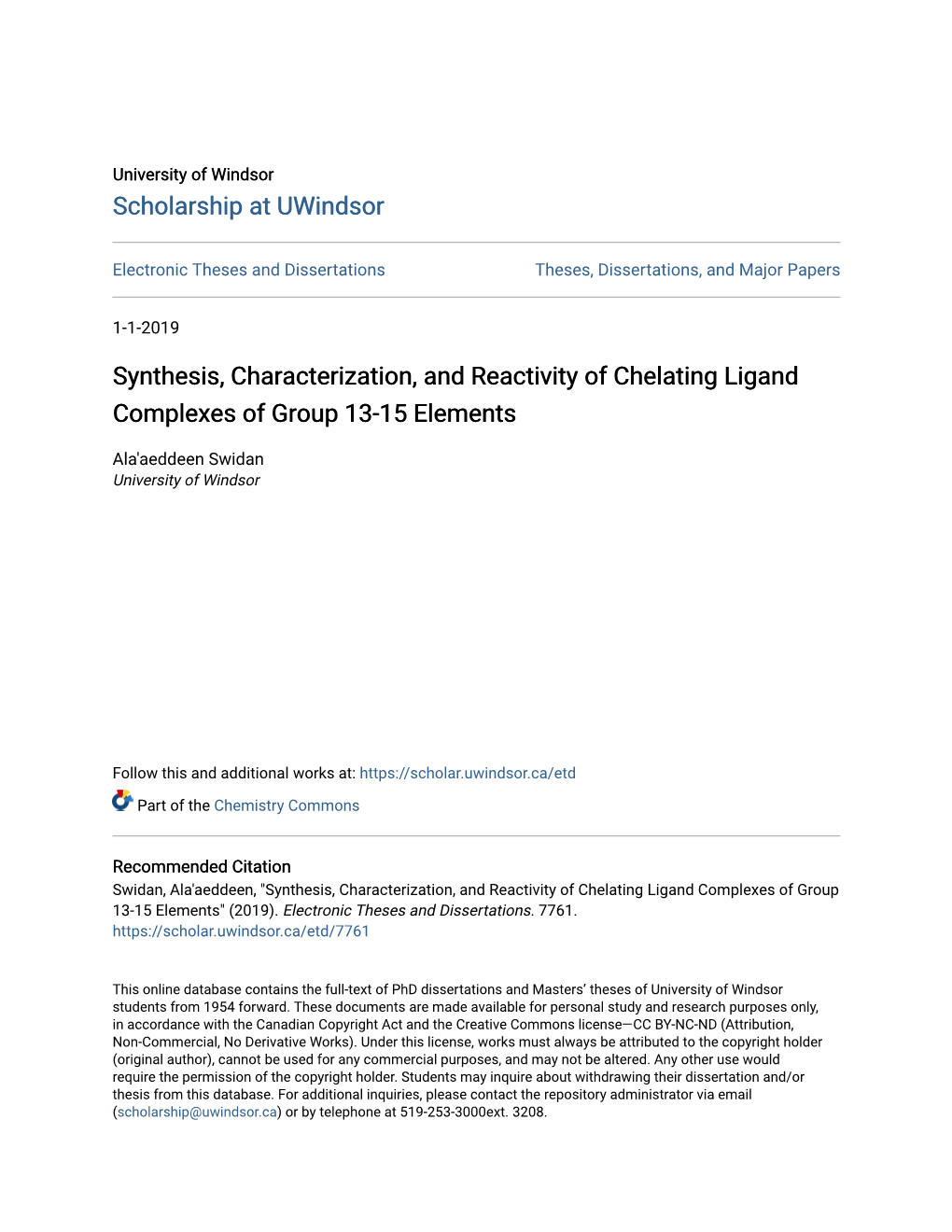 Synthesis, Characterization, and Reactivity of Chelating Ligand Complexes of Group 13-15 Elements