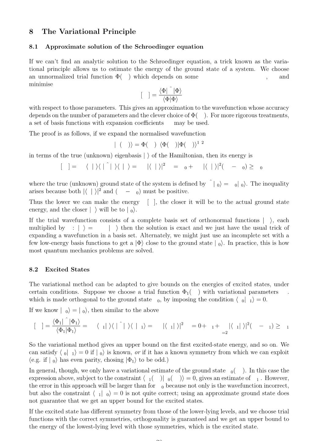 8 the Variational Principle