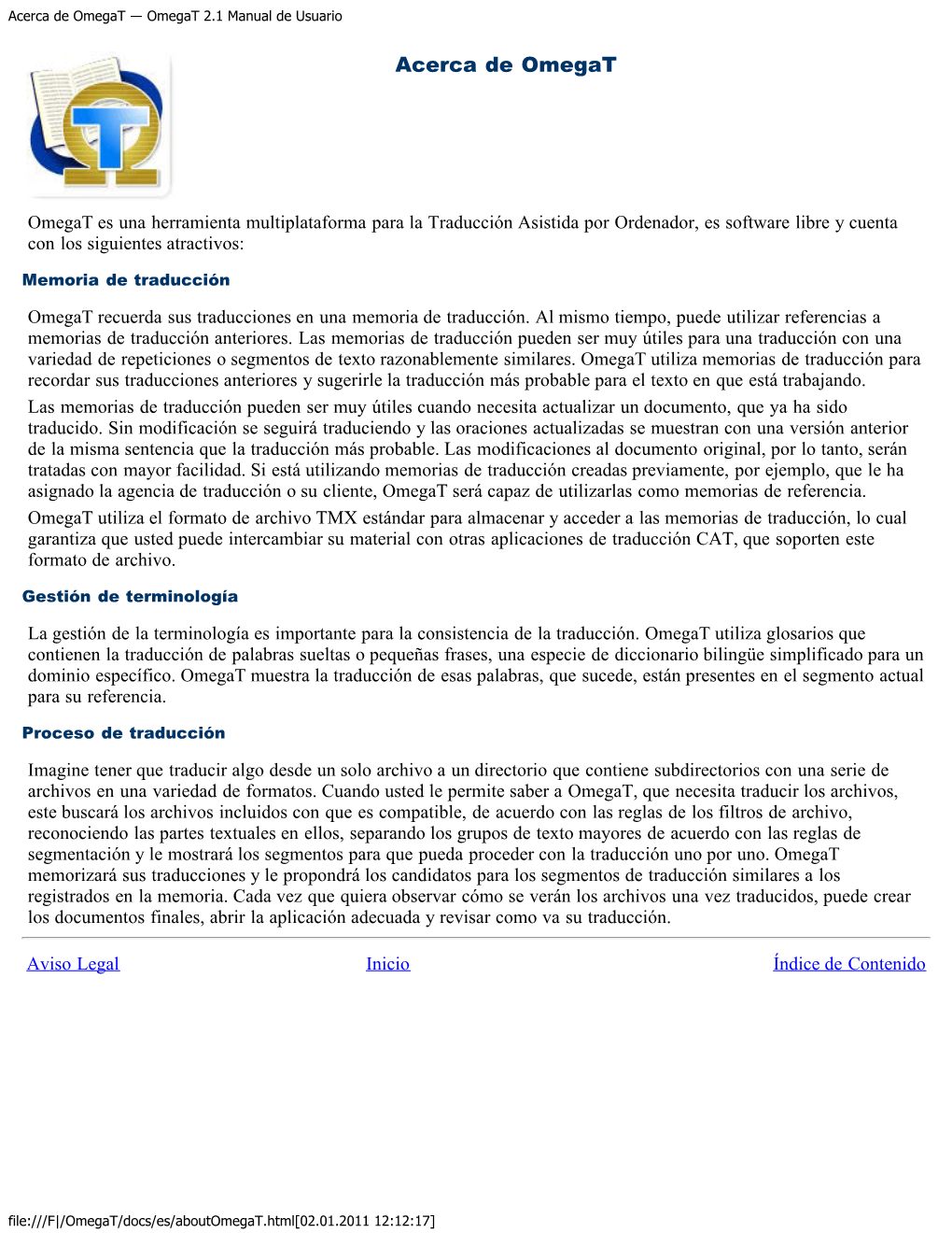 Omegat 2.1 Manual De Usuario