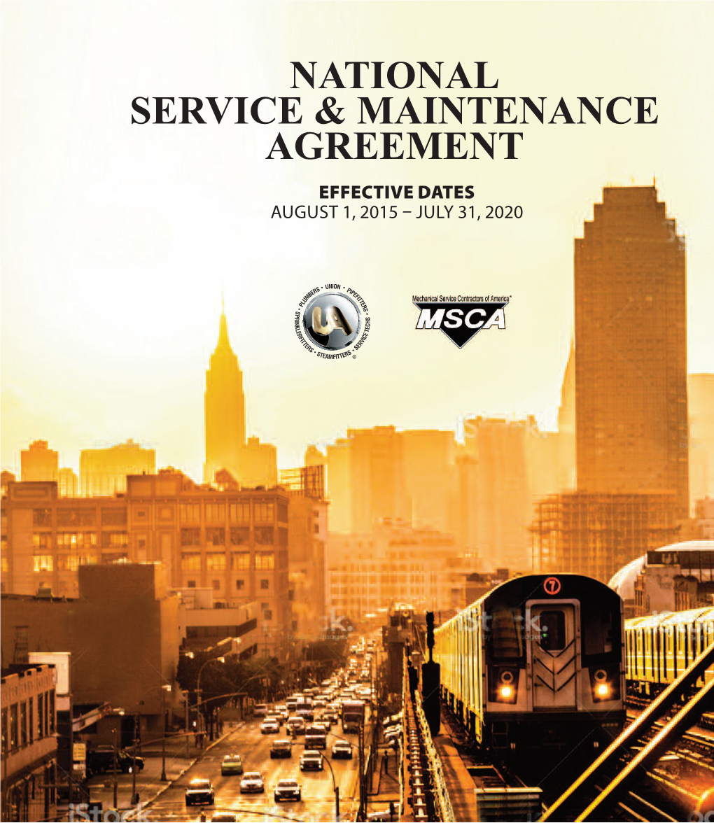 National Service & Maintenance Agreement