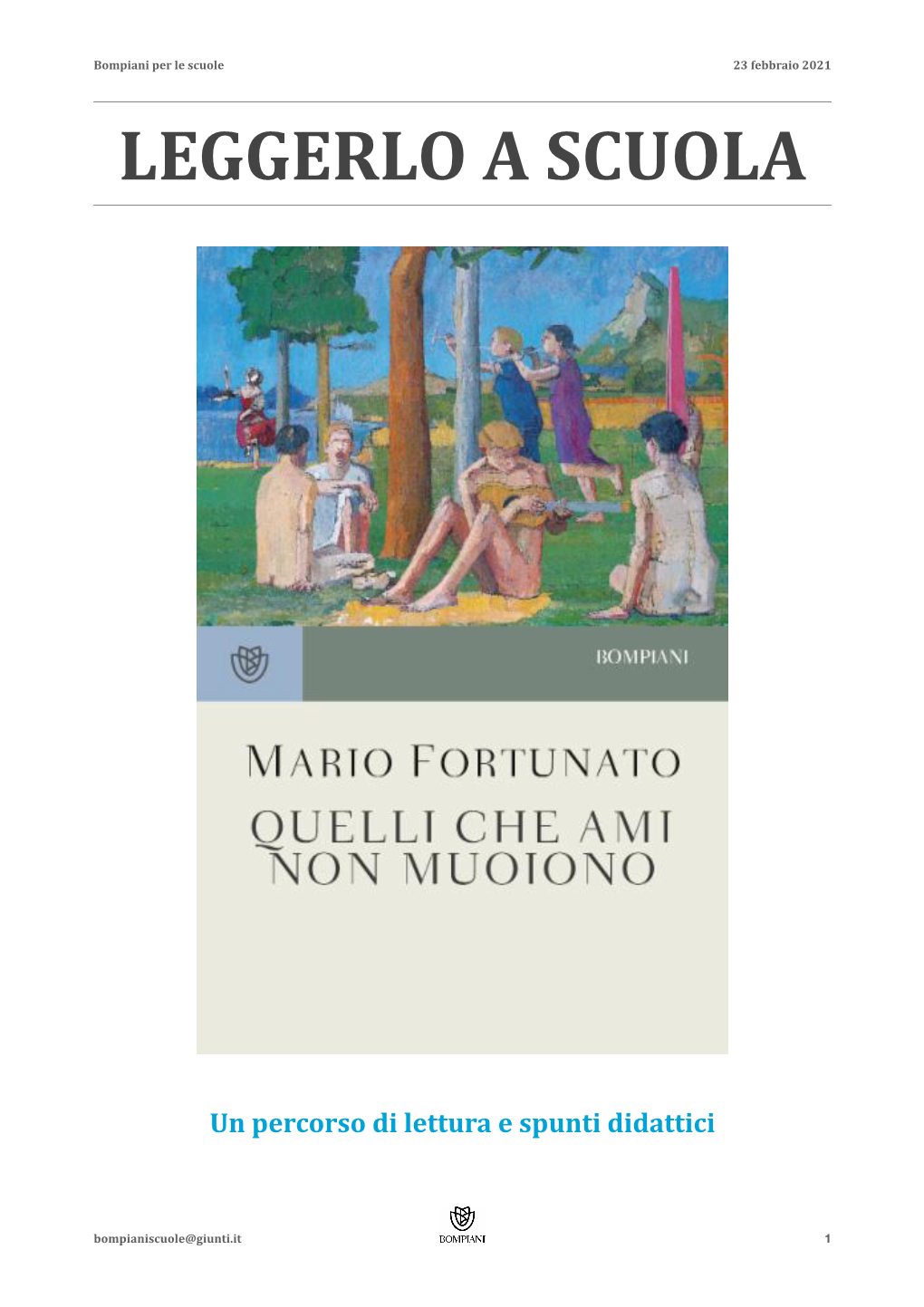 Mario Fortunato Per Le Scuole