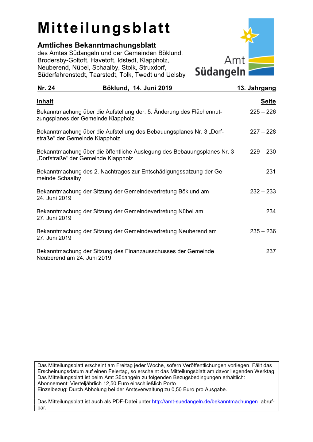 Mitteilungsblatt