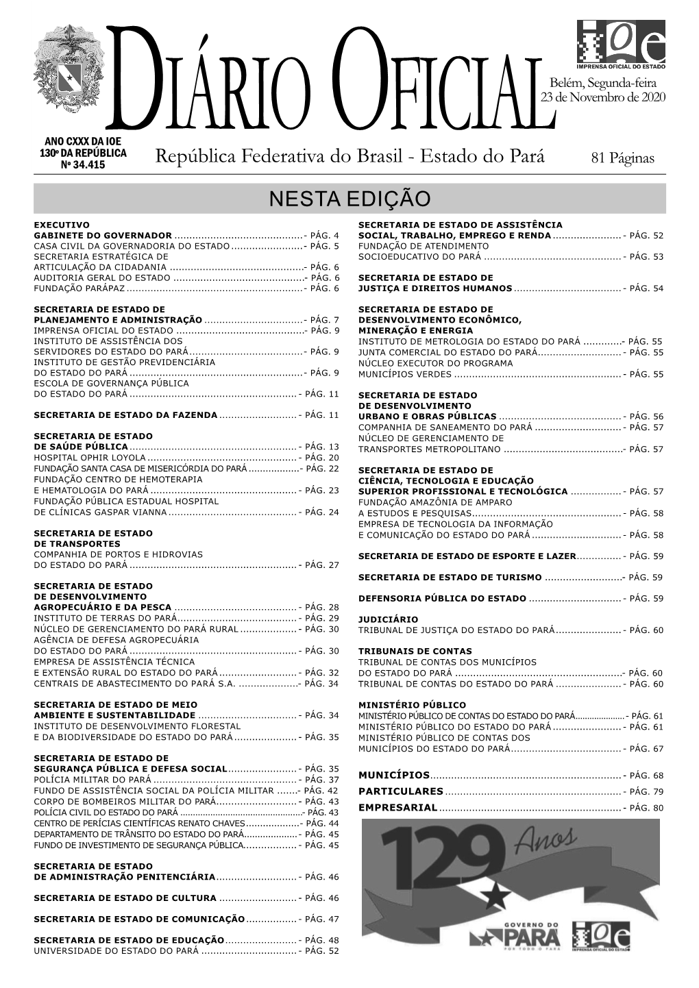 Imprensa Oficial Do Estado IOEPA