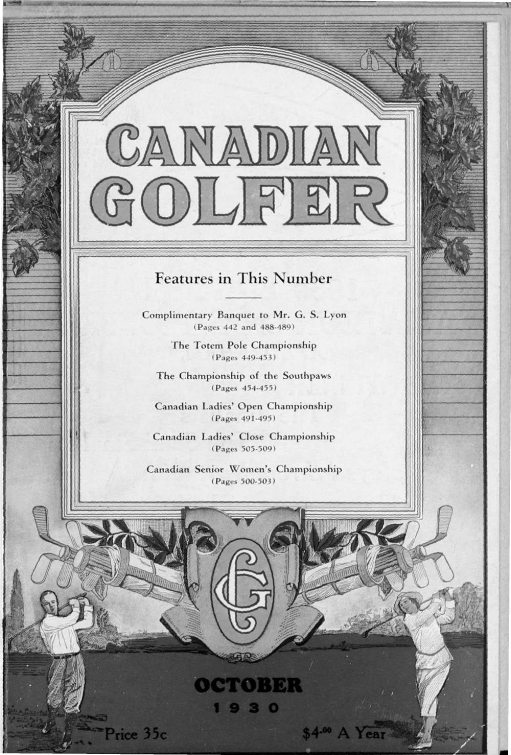 Canadian Golfer, October, 1930