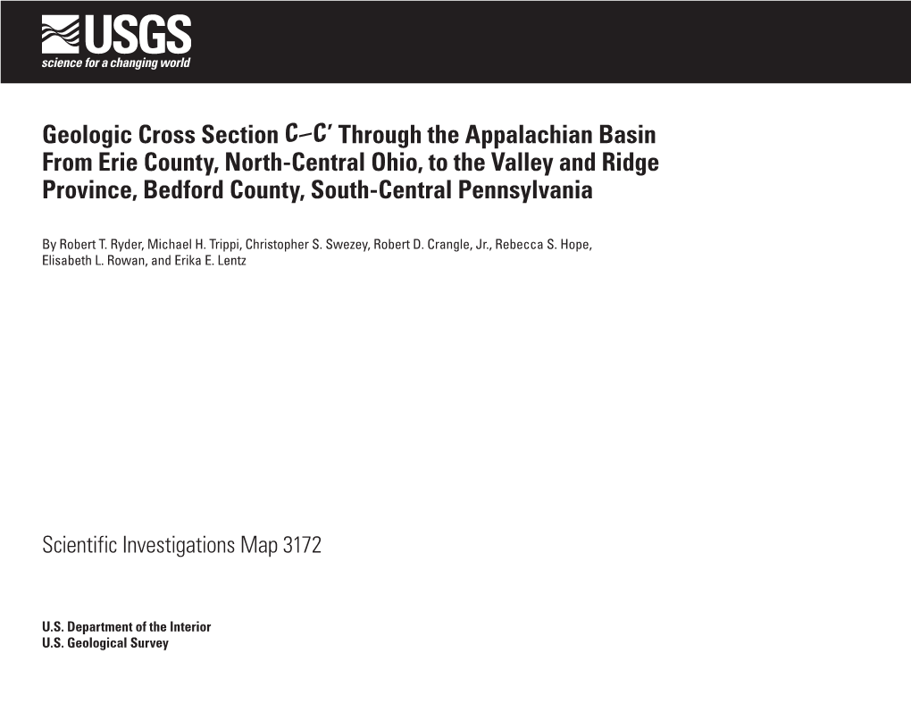 Geologic Cross Section C–C' Through the Appalachian Basin from Erie