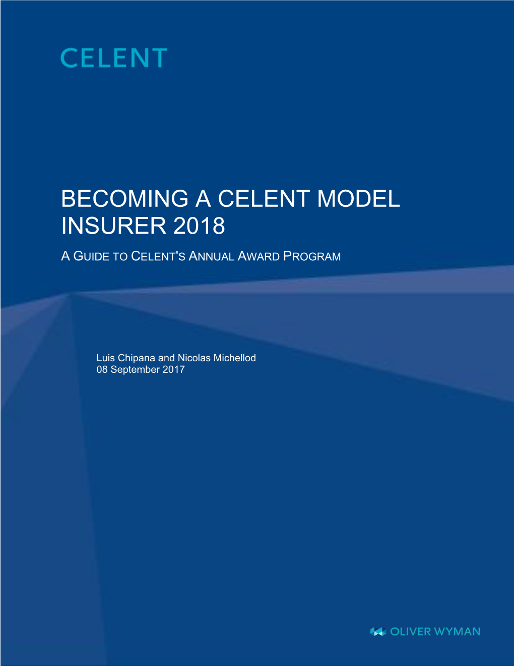 Becoming a Celent Model Insurer 2018