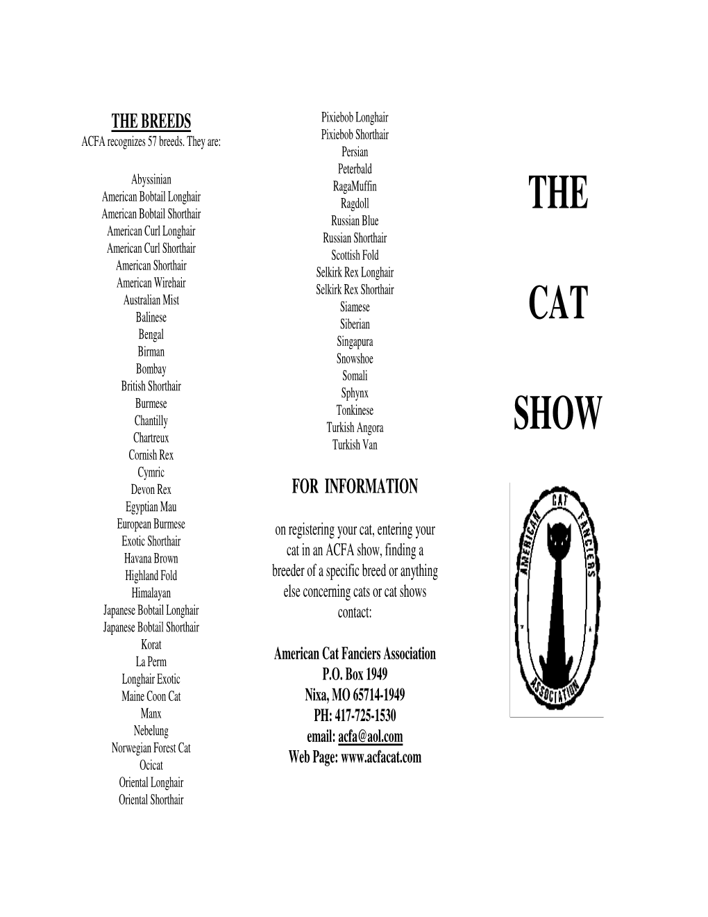 The Cat Show