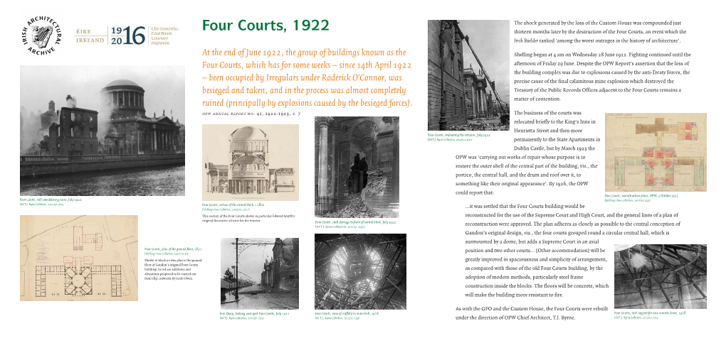 Four Courts, 1922