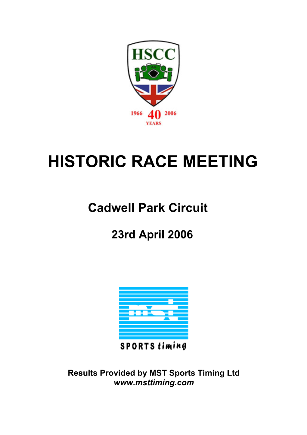 Historic Race Meeting