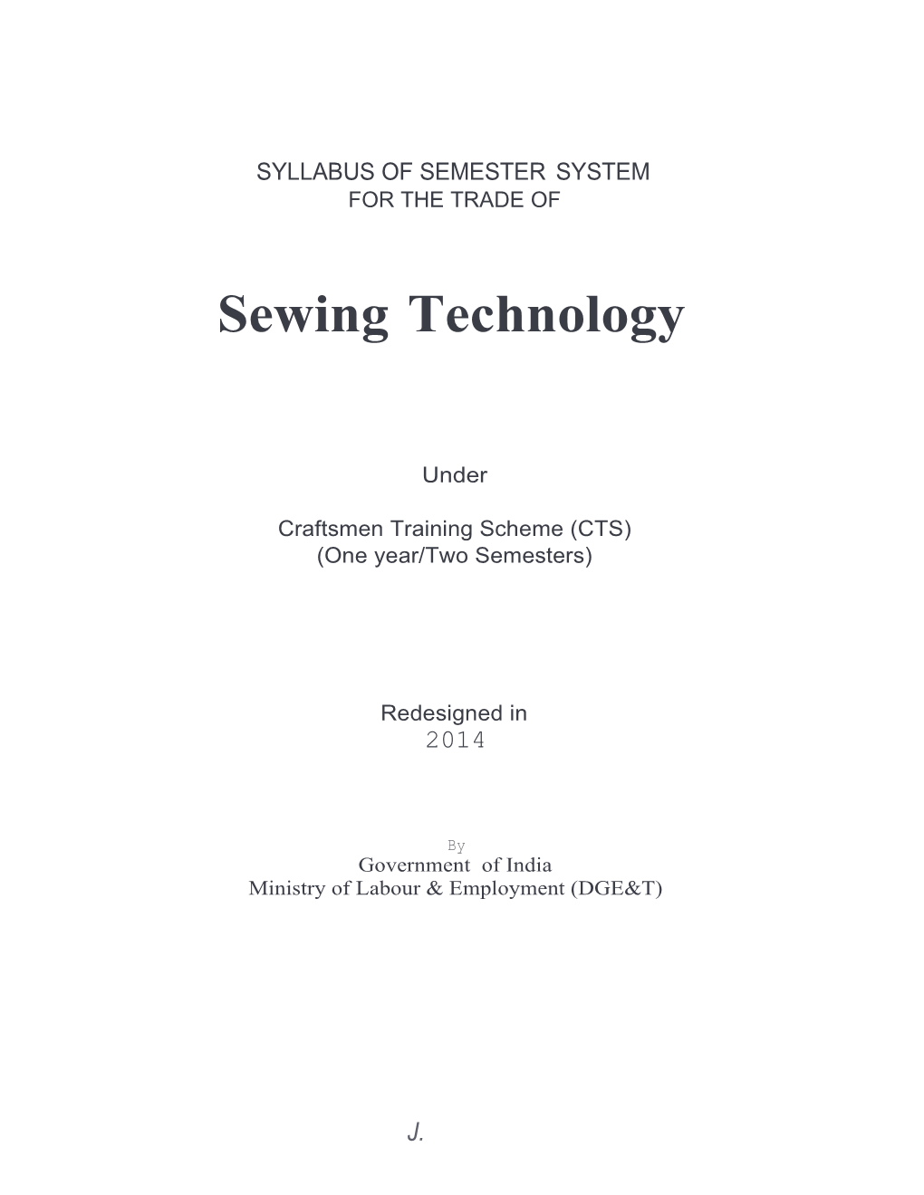 Sewing Technology