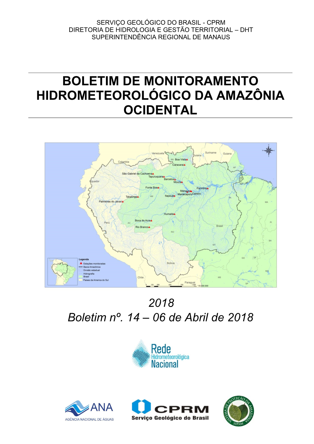 (2018). Boletim De Monitoramento Hidrometeorológico Da Amazônia
