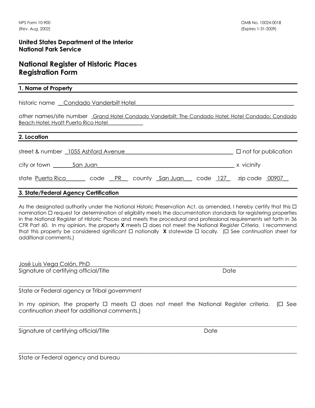 National Register of Historic Places Registration Form