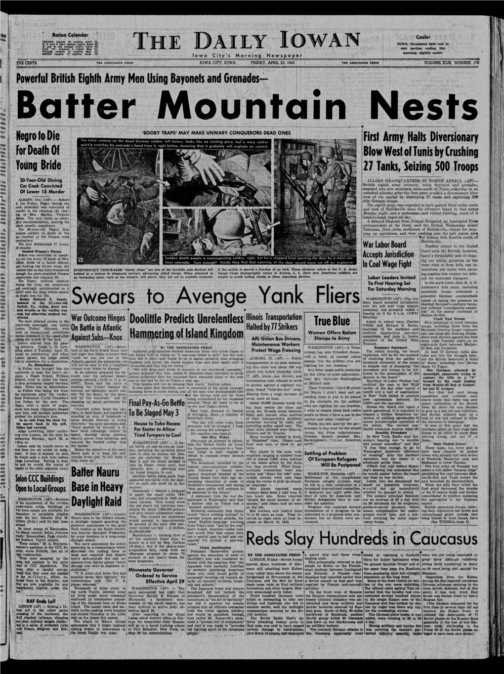 Daily Iowan (Iowa City, Iowa), 1943-04-23