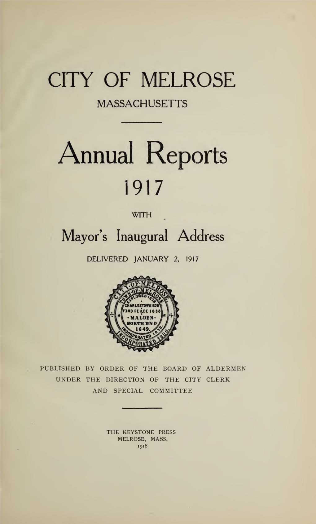 City of Melrose Annual Report