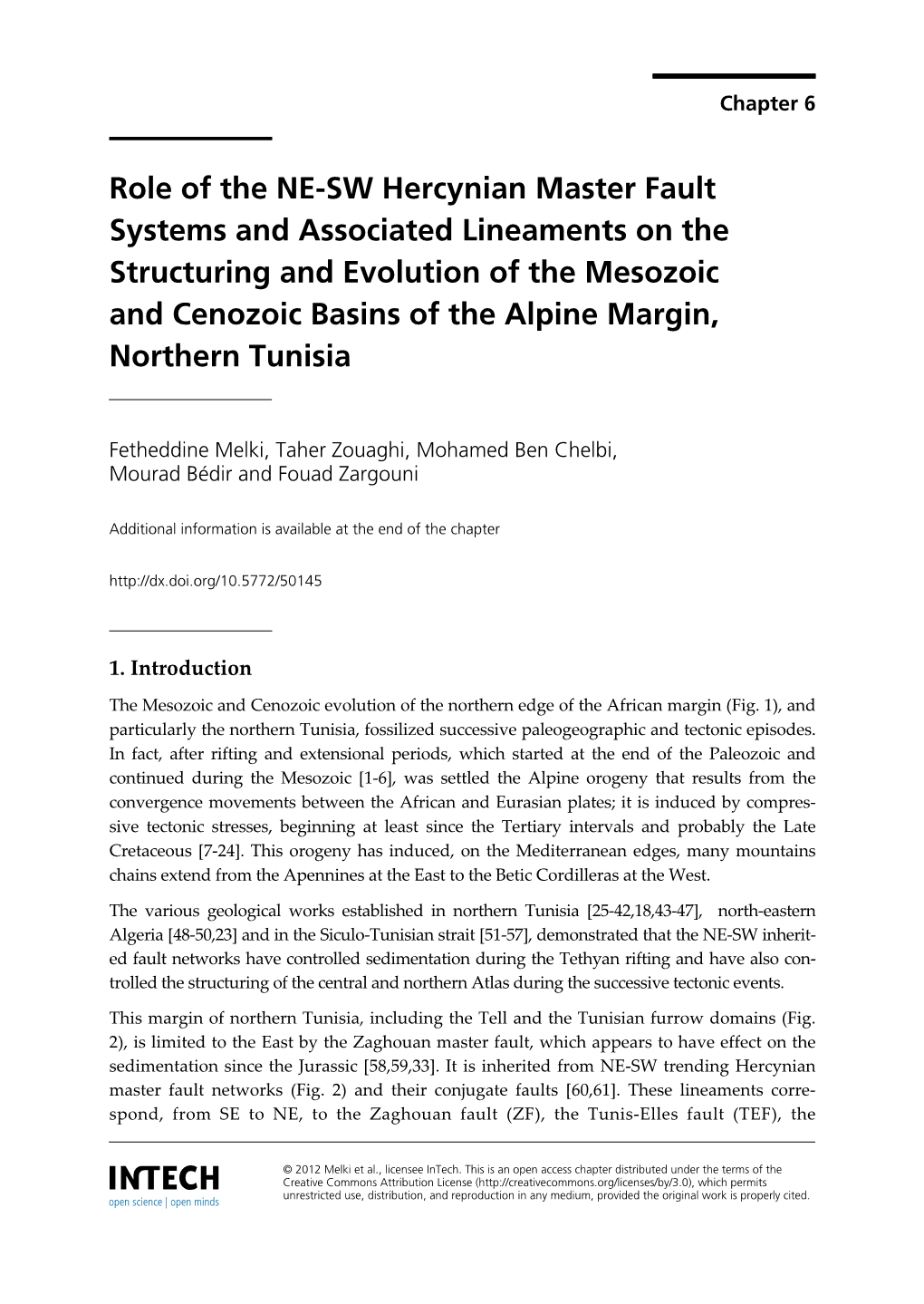 Role of the NE-SW Hercynian Master Fault Systems and Associated