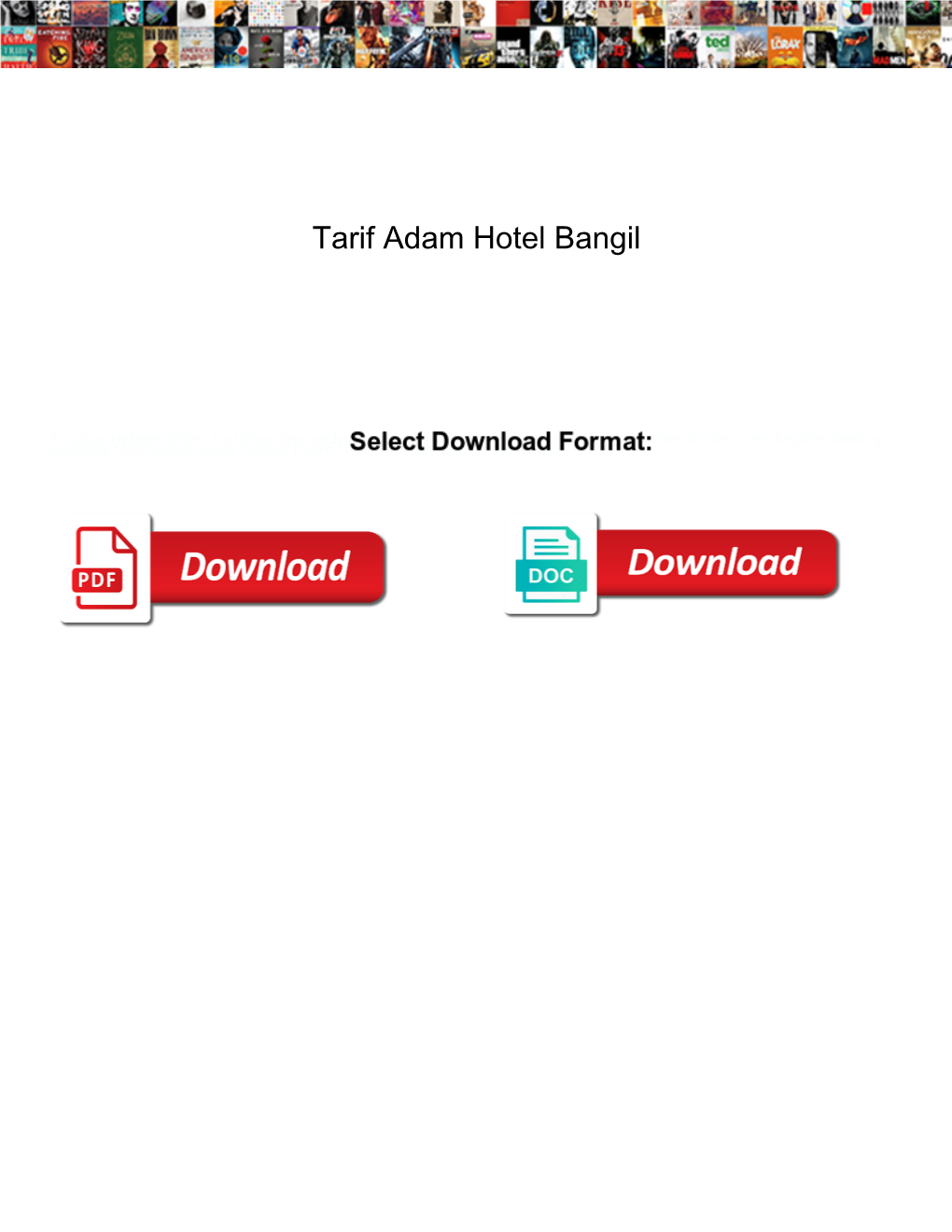 Tarif Adam Hotel Bangil