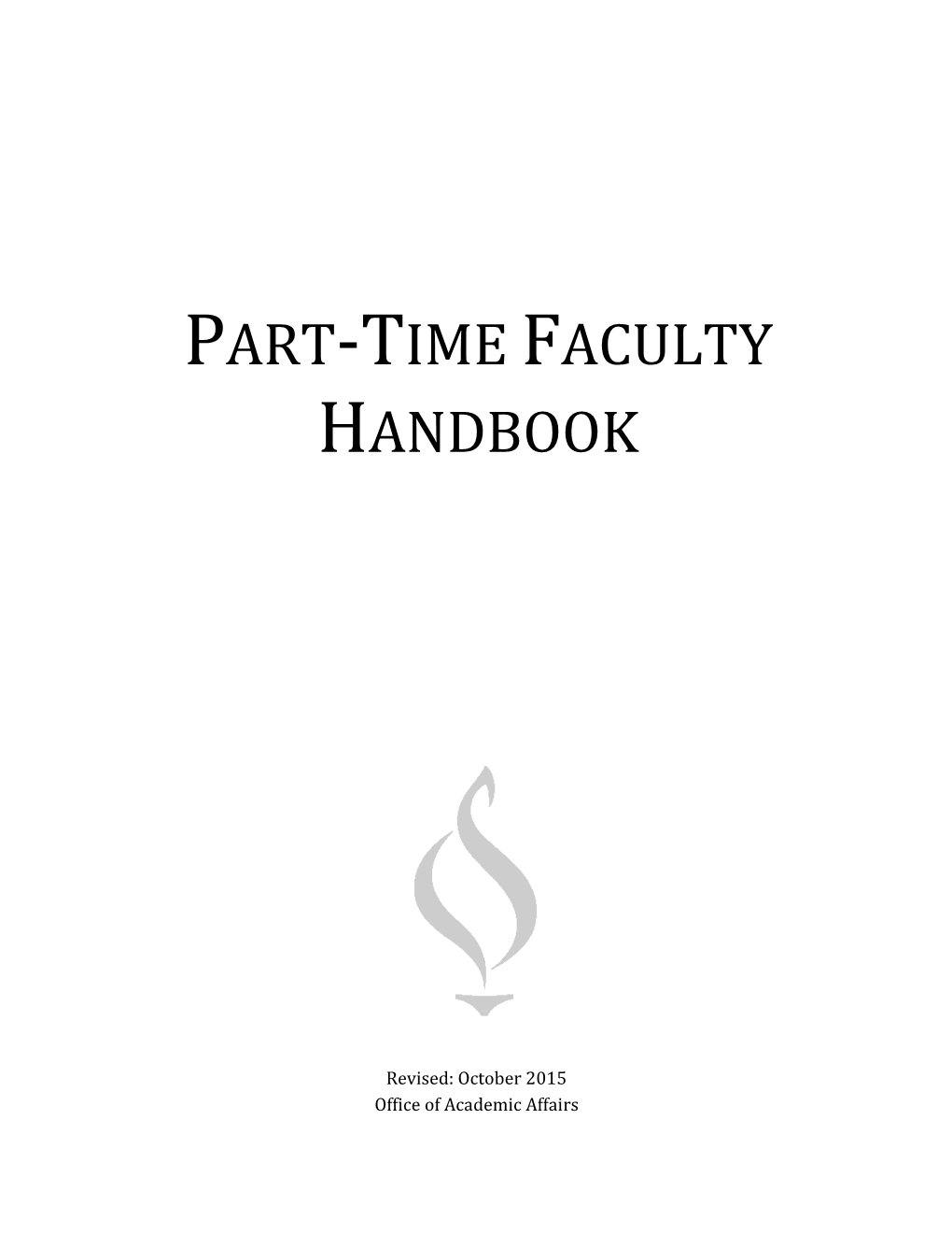 Part-Time Faculty Handbook