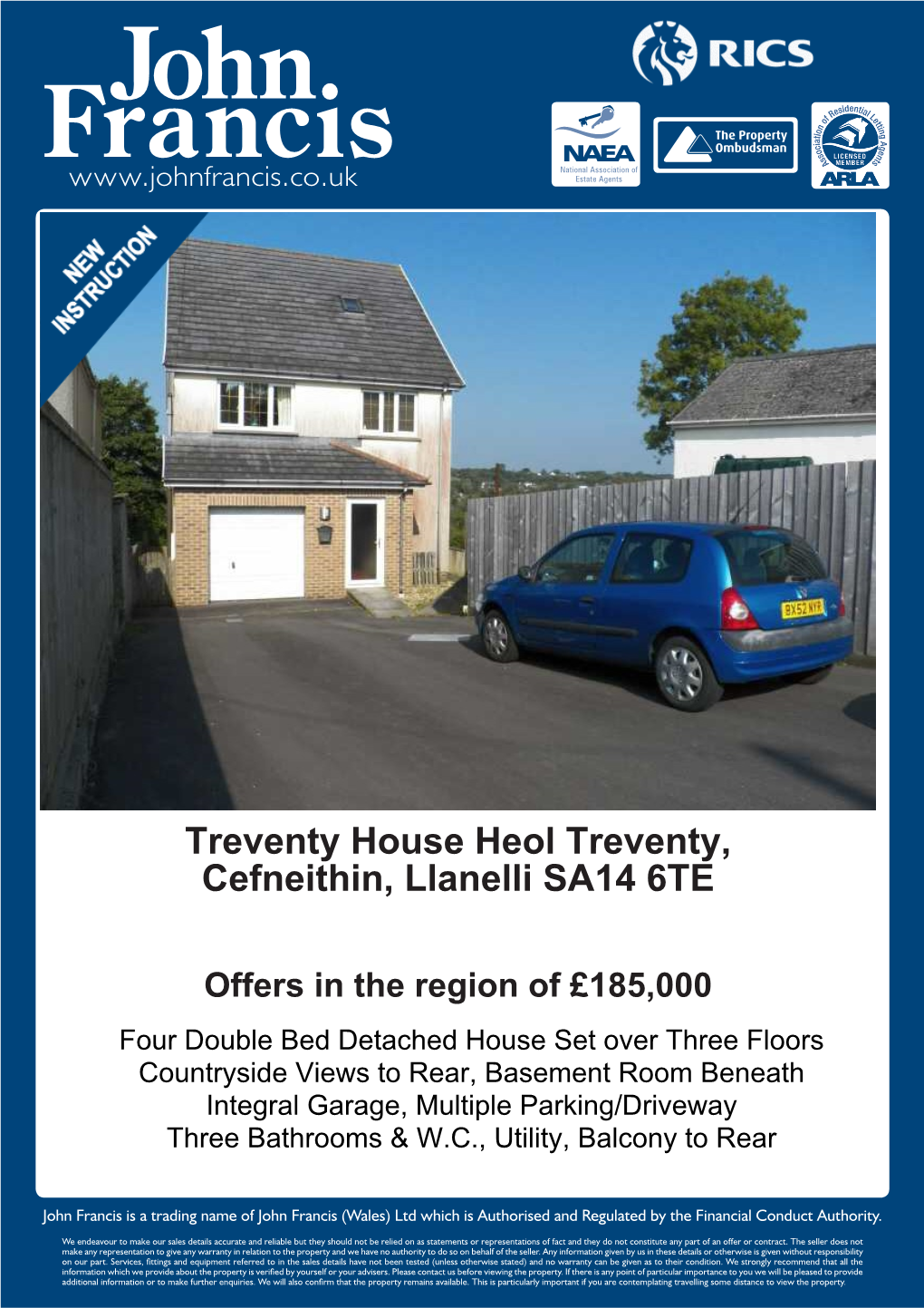 Treventy House Heol Treventy, Cefneithin, Llanelli SA14 6TE