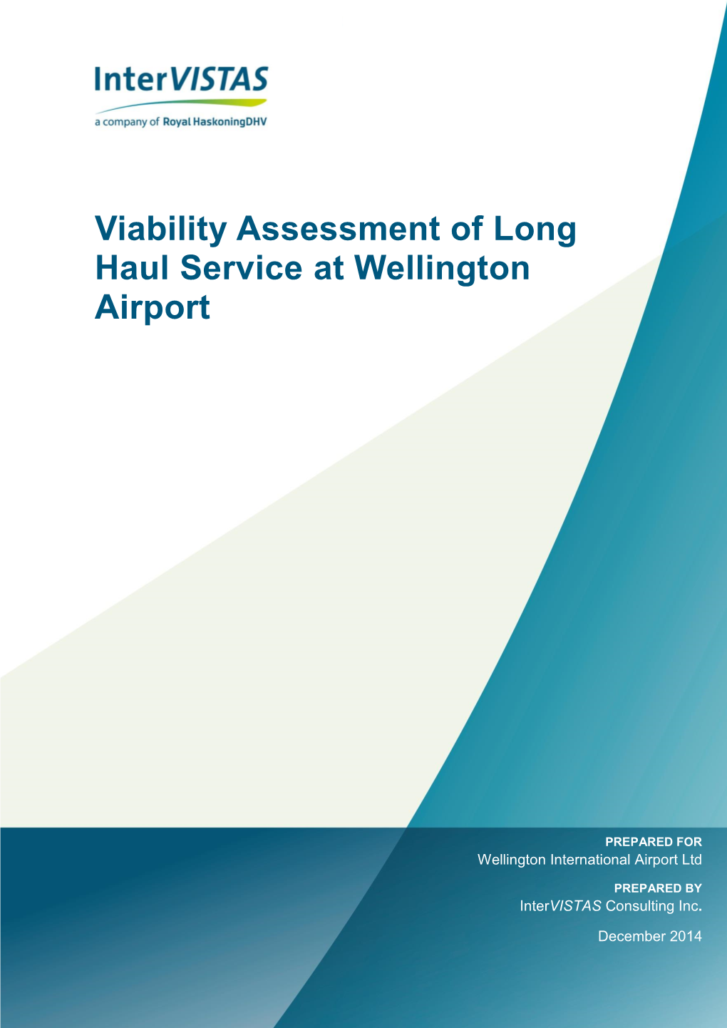 Viability Assessment of Long Haul Service at Wellington Airport