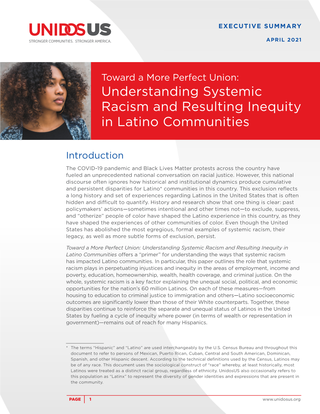 Understanding Systemic Racism and Resulting Inequity in Latino Communities