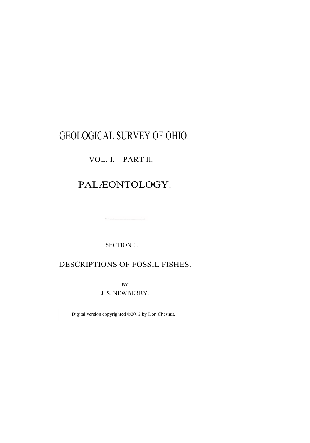 Geological Survey of Ohio