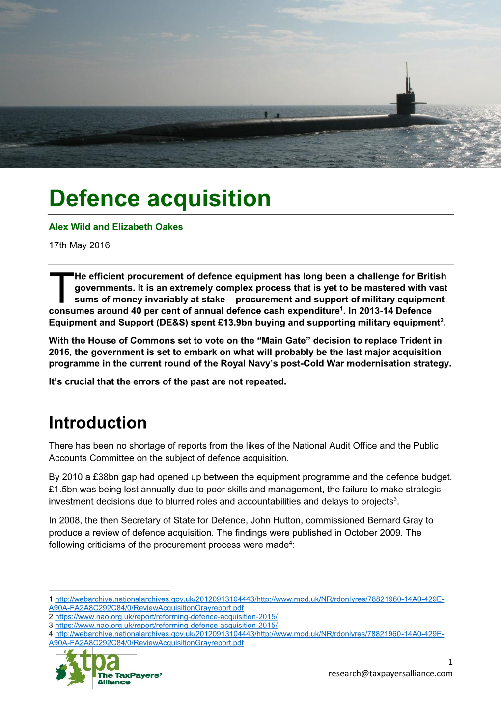 Defence Acquisition