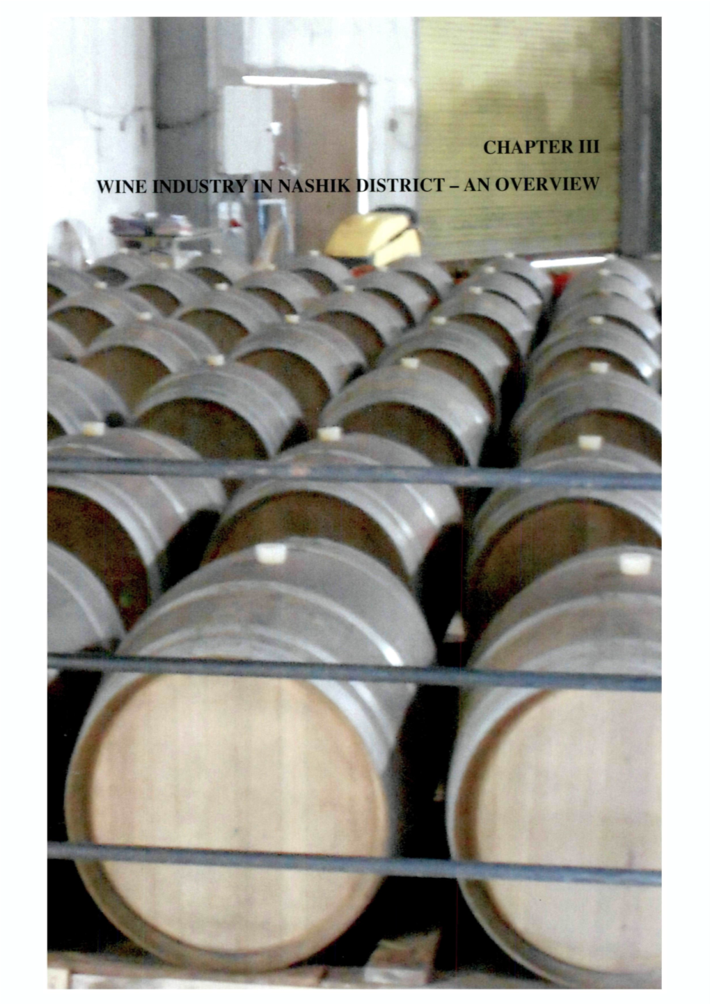 Chapter Iii Wine Industry in Nashik District