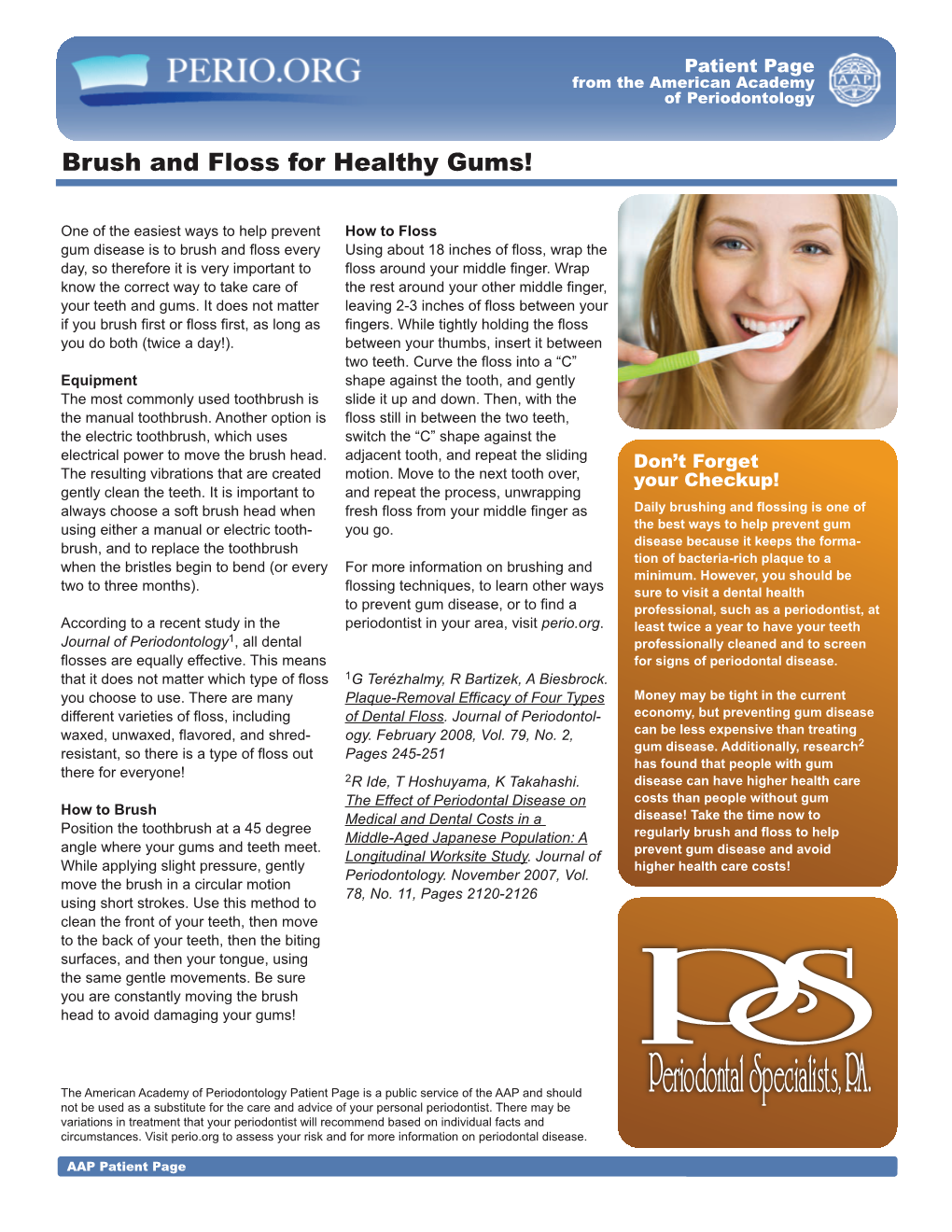 Brush and Floss for Healthy Gums!