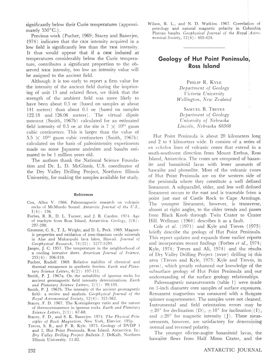 Geology of Hut Point Peninsula, Ross Island