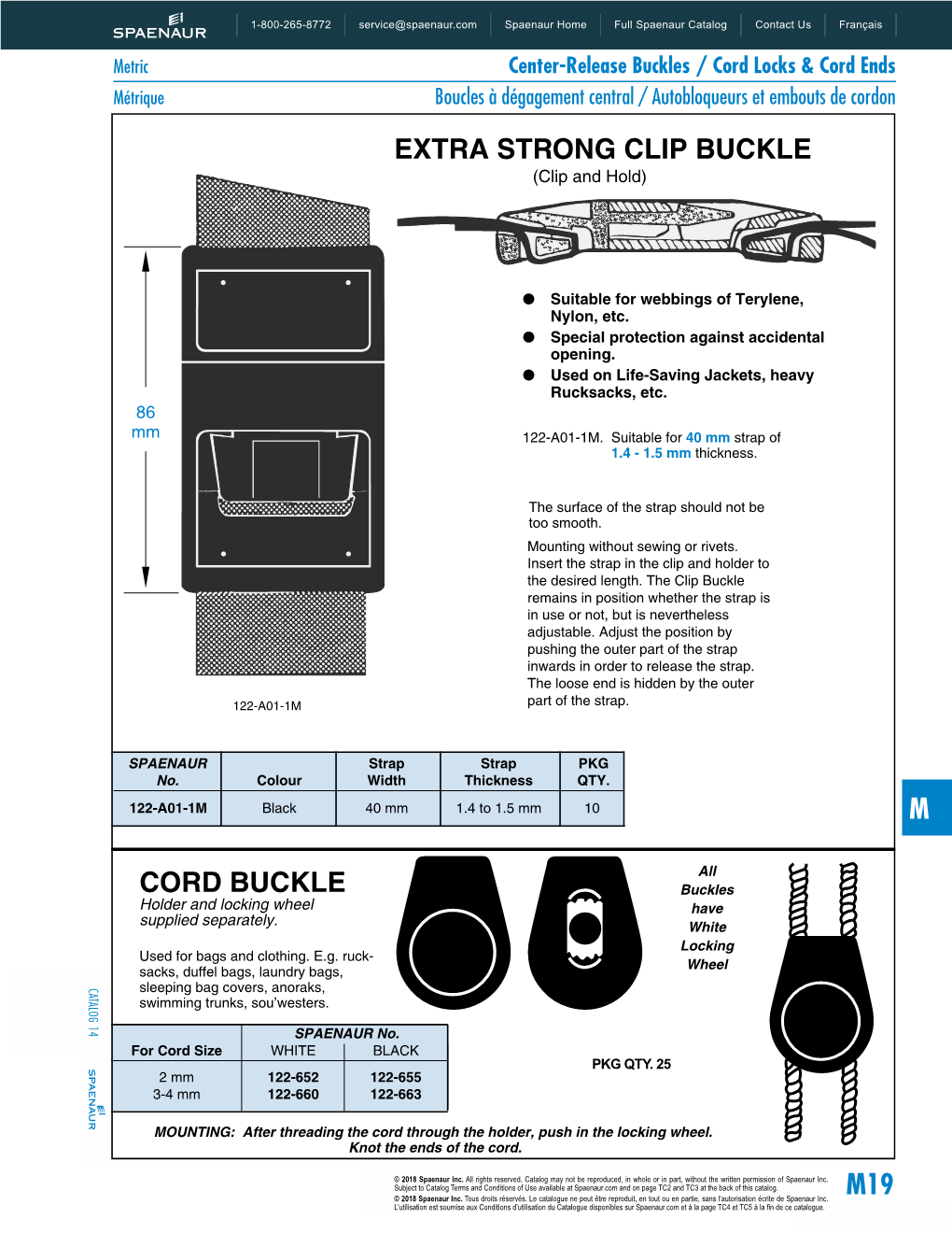 Cord Buckles Center-Release Spaenaur Home Spaenaur 2 All Rights Rights All Reserved