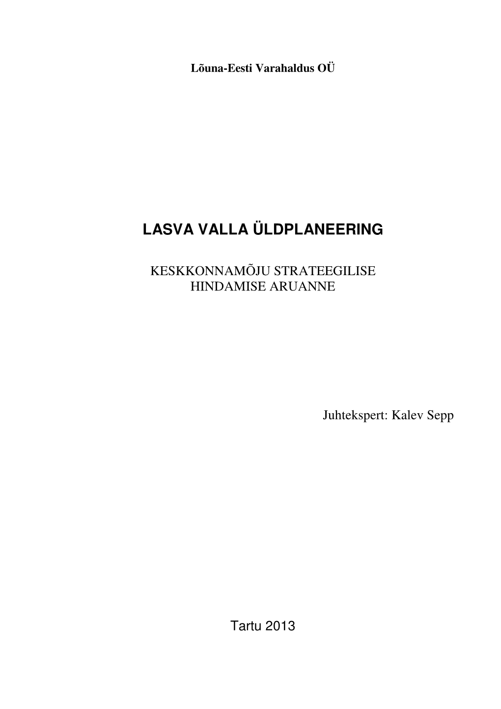 Lasva Valla Üldplaneering