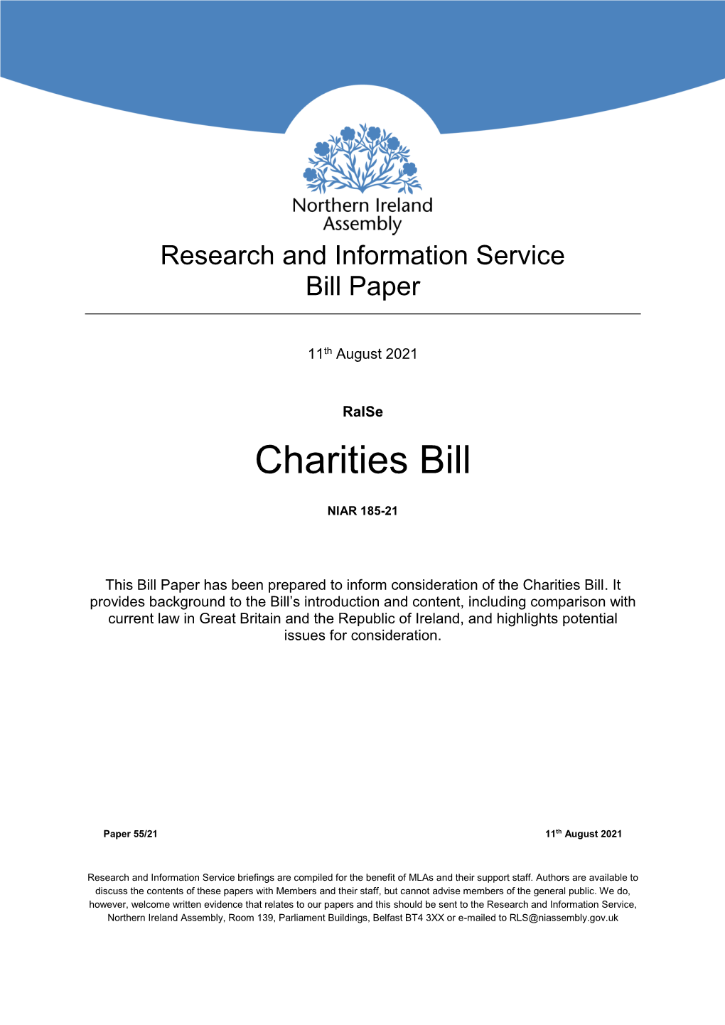 Charities Bill