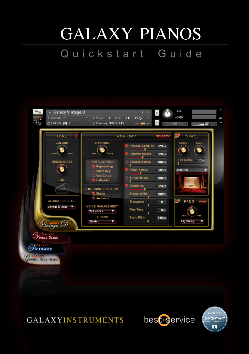 GALAXY PIANOS Quickstart Guide