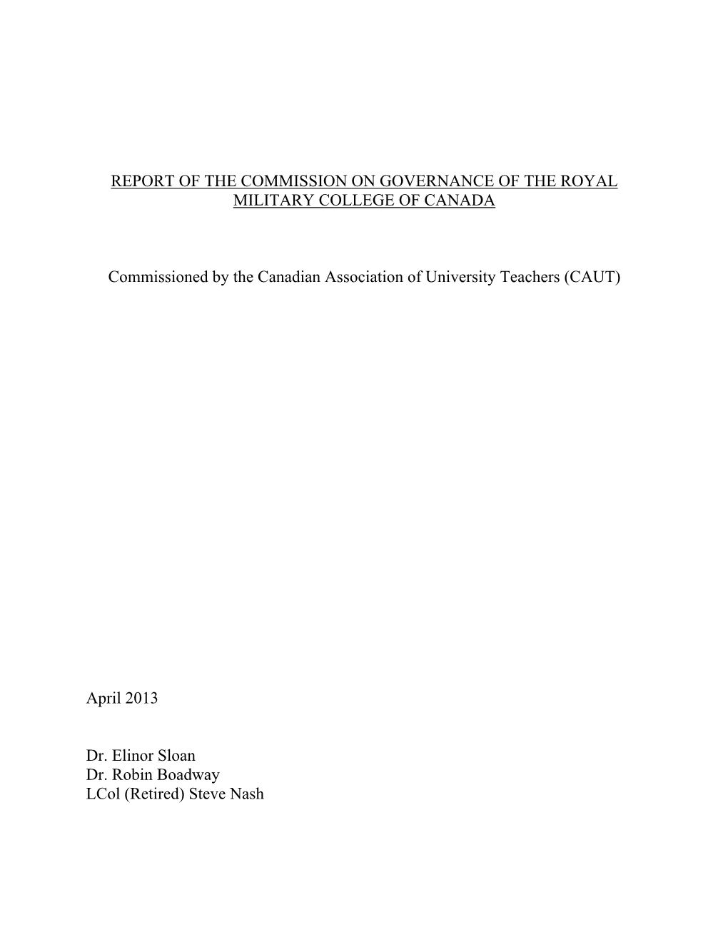 RMC Commission Report Final