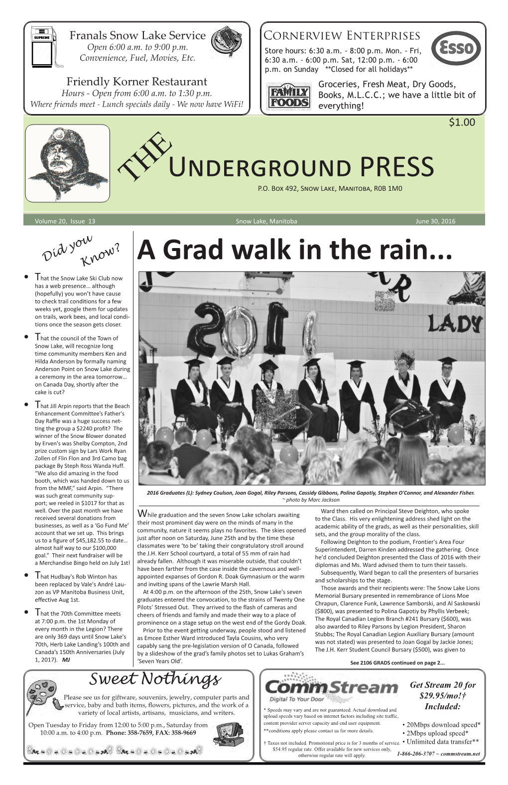 Underground PRESS a Grad Walk in the Rain