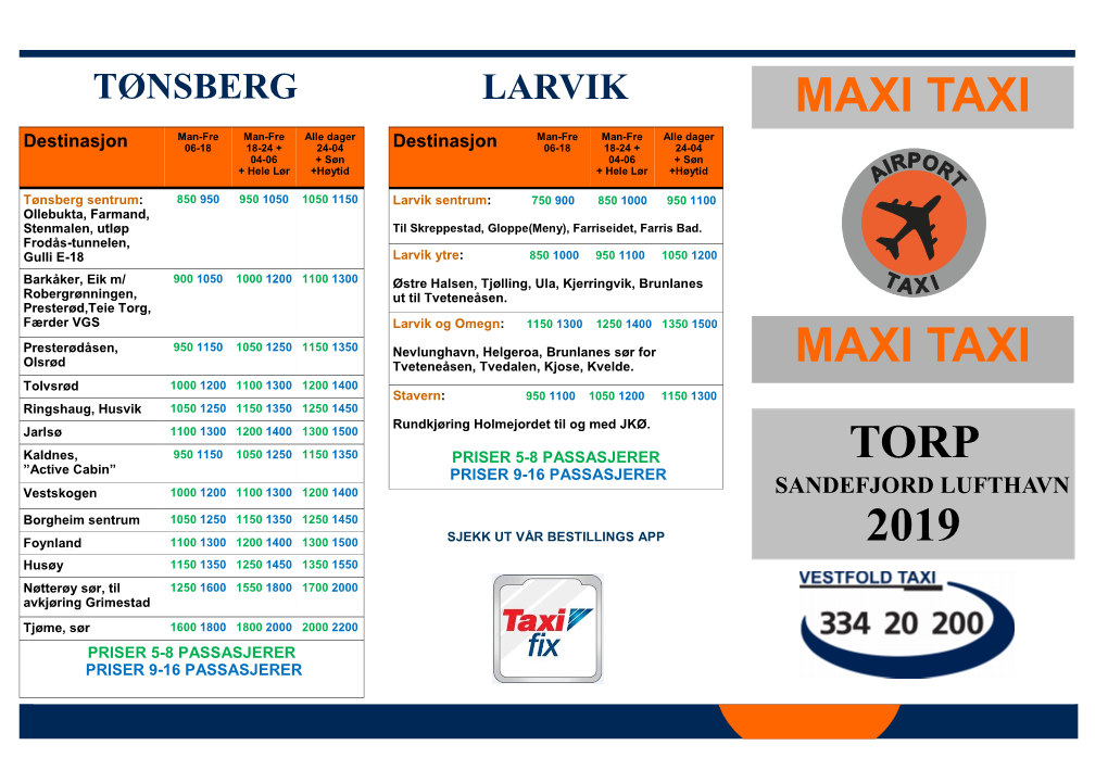 Larvik Maxi Taxi