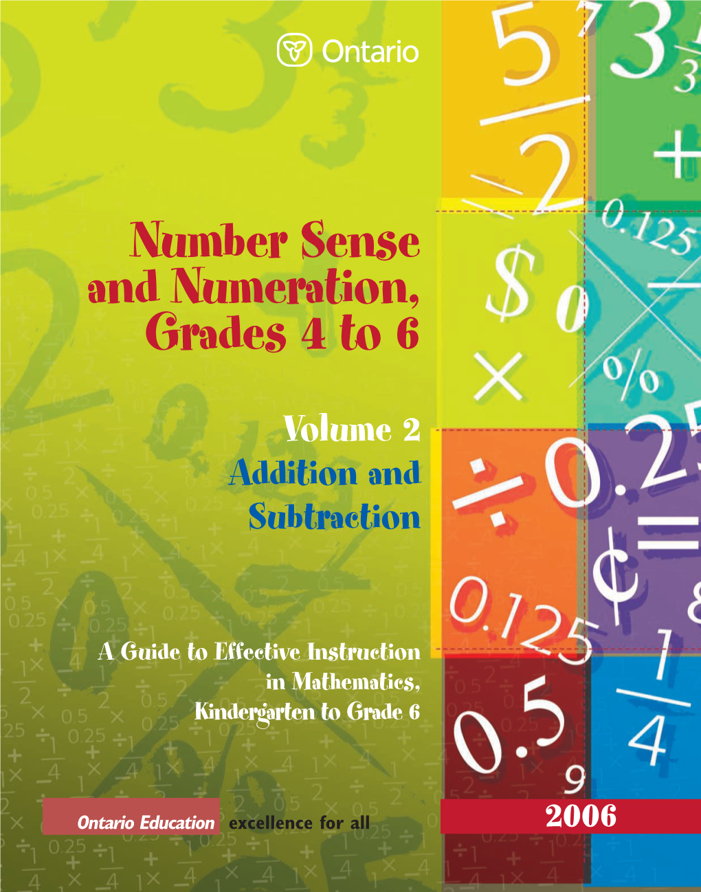 Number Sense and Numeration, Grades 4 to 6